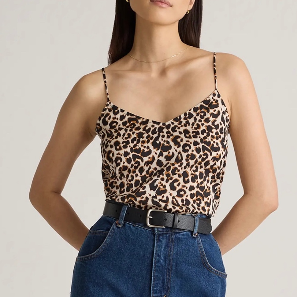 NWT Quince Washable Silk V-neck Cami
